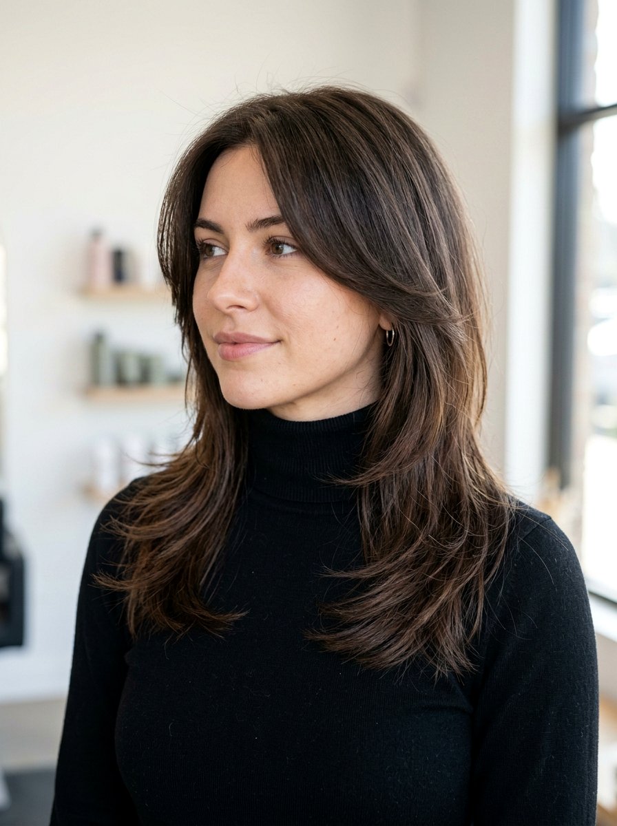 Razor Cut Layers - 20 haircut to fix blunt ends on thick hair - 20 haircut to fix blunt ends on thick hair