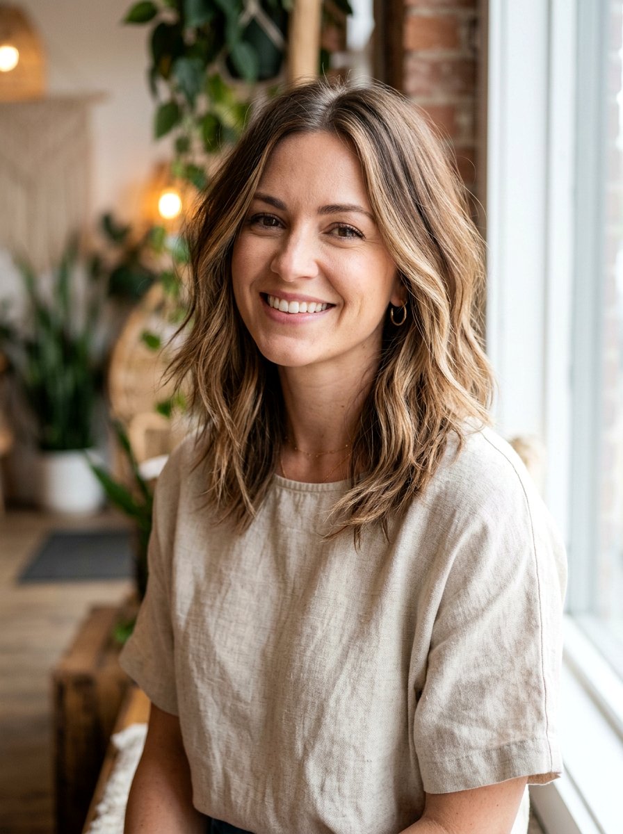 Razor Cut Lob - 20 haircut to reshape shoulder length hair - 20 haircut to reshape shoulder length hair