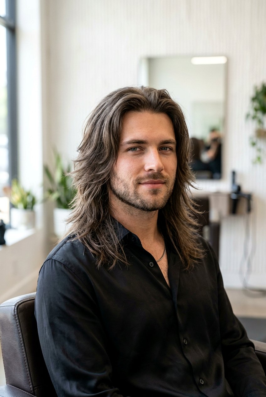 Razor Cut Long Layers - 20 long layered haircut for men - 20 long layered haircut for men
