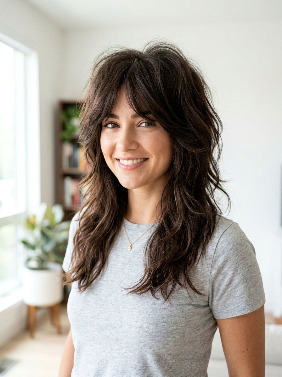 Razor Shag With Volume At Crown For Thick Hair - 20 razor shag for thick hair - 20 razor shag for thick hair