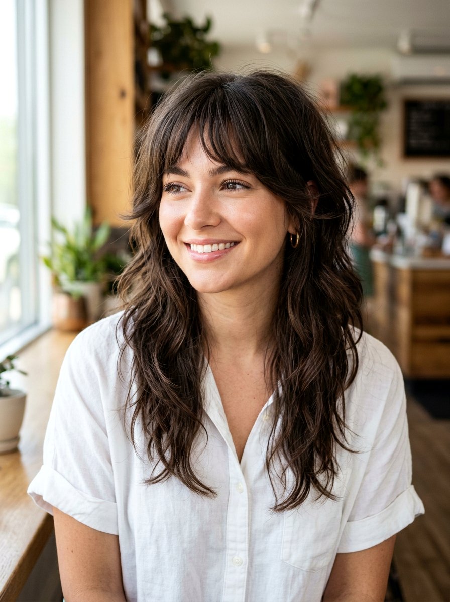 Razor Shag With Wispy Bangs For Thick Hair - 20 razor shag for thick hair - 20 razor shag for thick hair