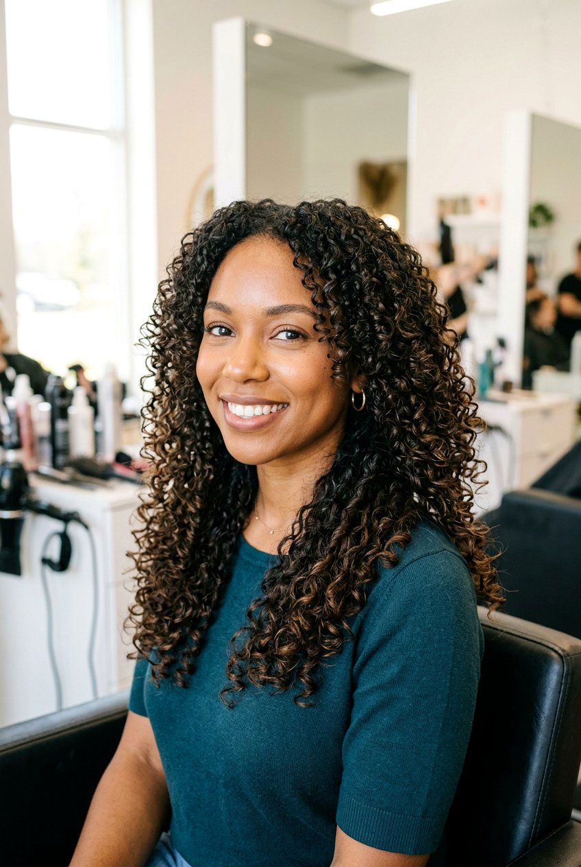 Razor cut long layers for curly hair - 20 razor cut long layers - 20 razor cut long layers