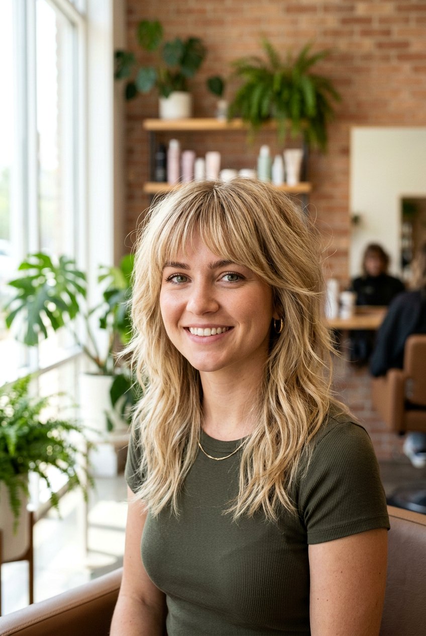 Razor cut shag with fringe - 20 razor cut shag - 20 razor cut shag