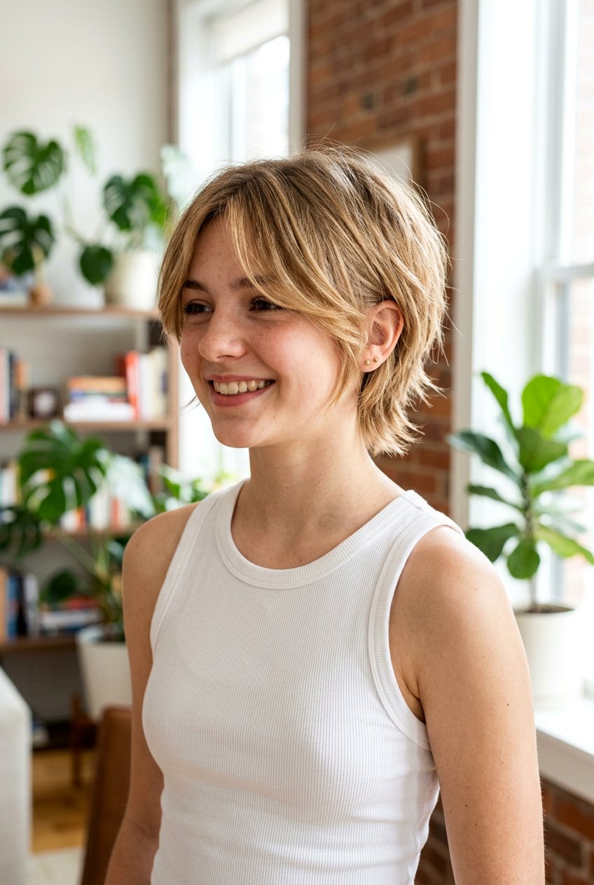 Razored Bixie Cut - 20 short shag haircut for teenage girls - 20 short shag haircut for teenage girls