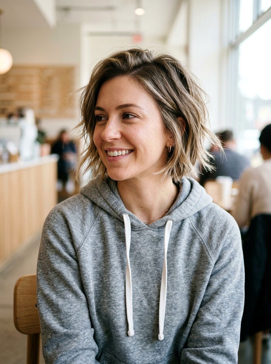 Razored Bob - 20 winter haircut trends for women - 20 winter haircut trends for women