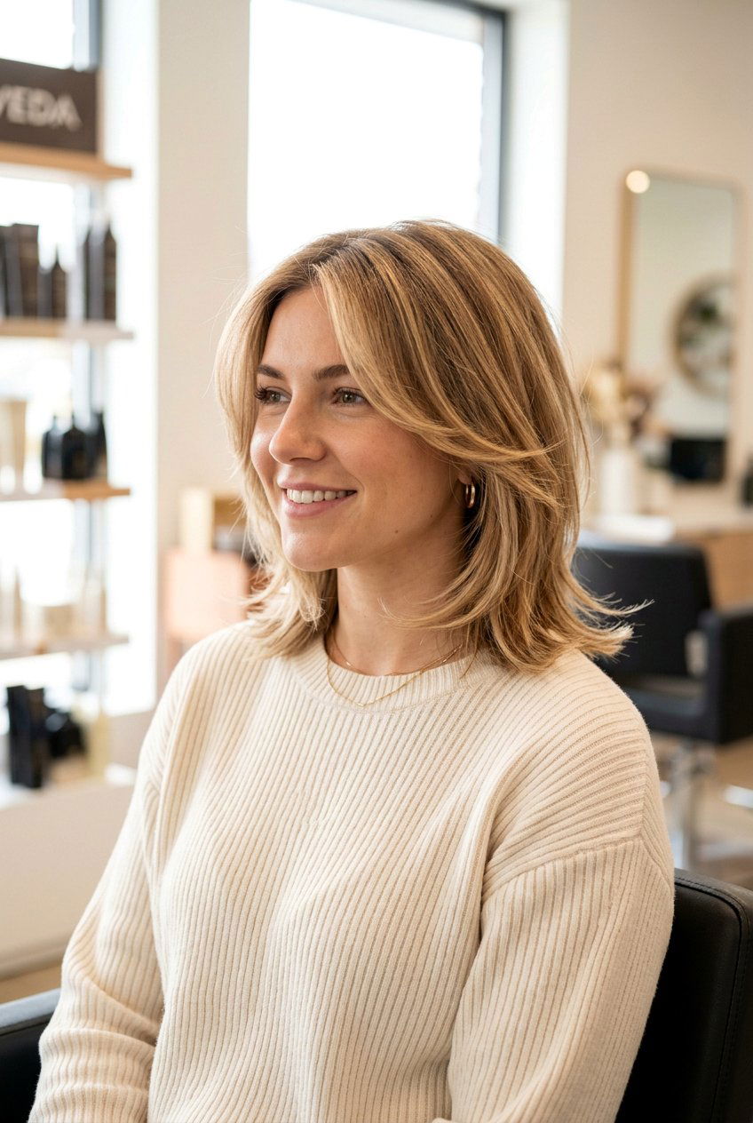 Razored Face Framing Layers - 20 razored haircut for women - 20 razored haircut for women