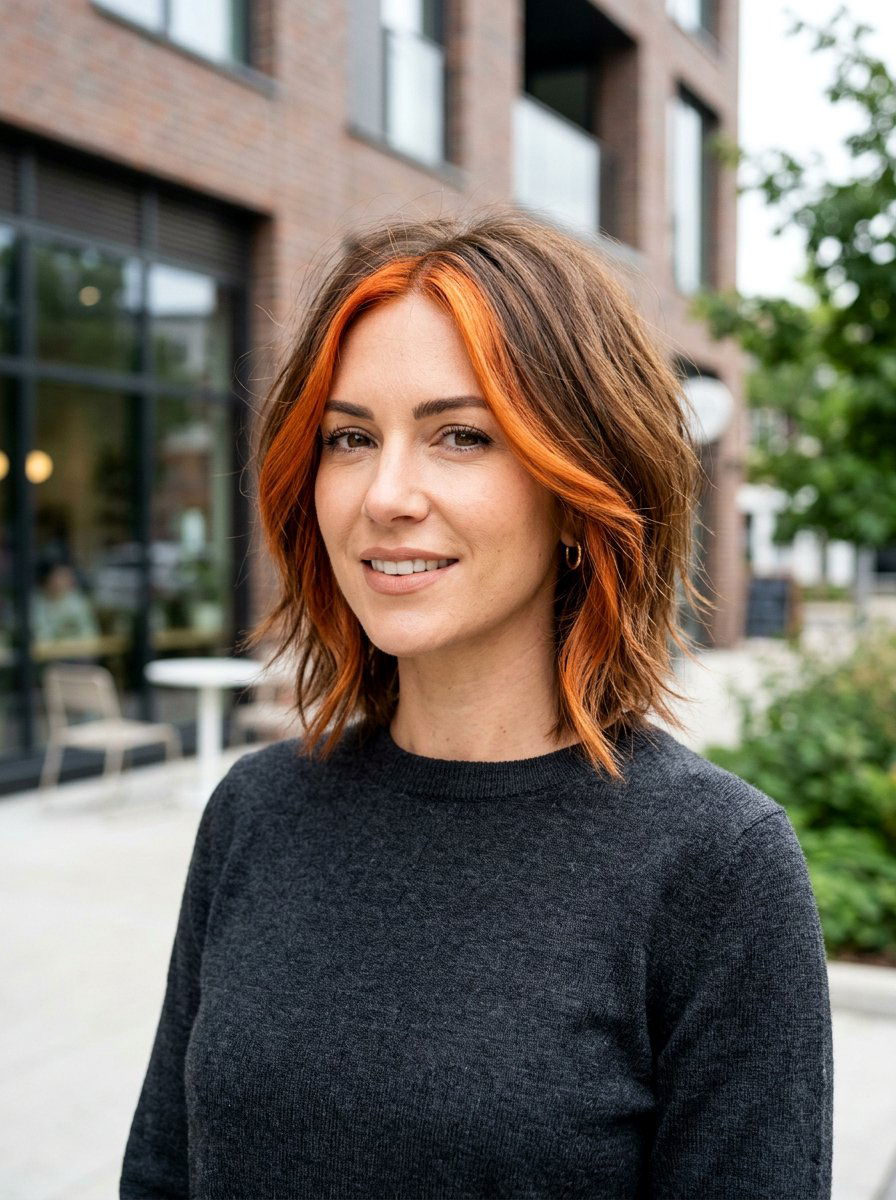 Razored Layered Bob Copper Money Piece - 20 copper money piece for layered bob - 20 copper money piece for layered bob