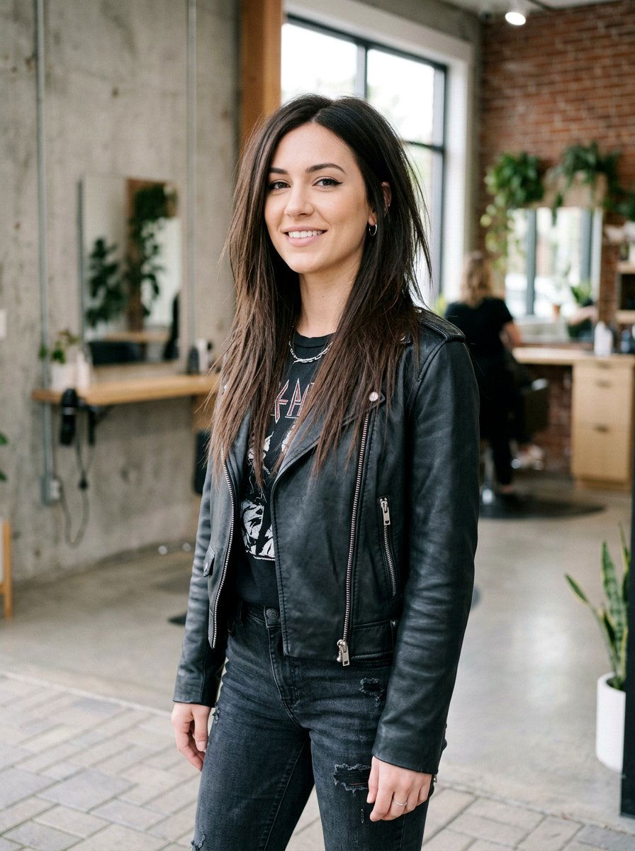 Razored Layered Haircut - 20 straight layered haircut for thick hair women - 20 straight layered haircut for thick hair women