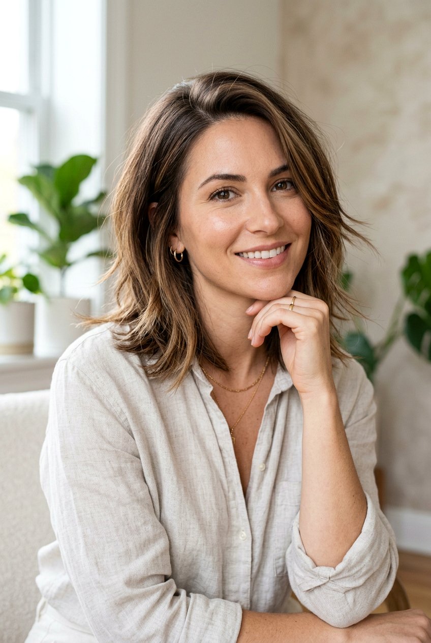 Razored Lob Haircut - 20 best mom haircut ideas - 20 best mom haircut ideas