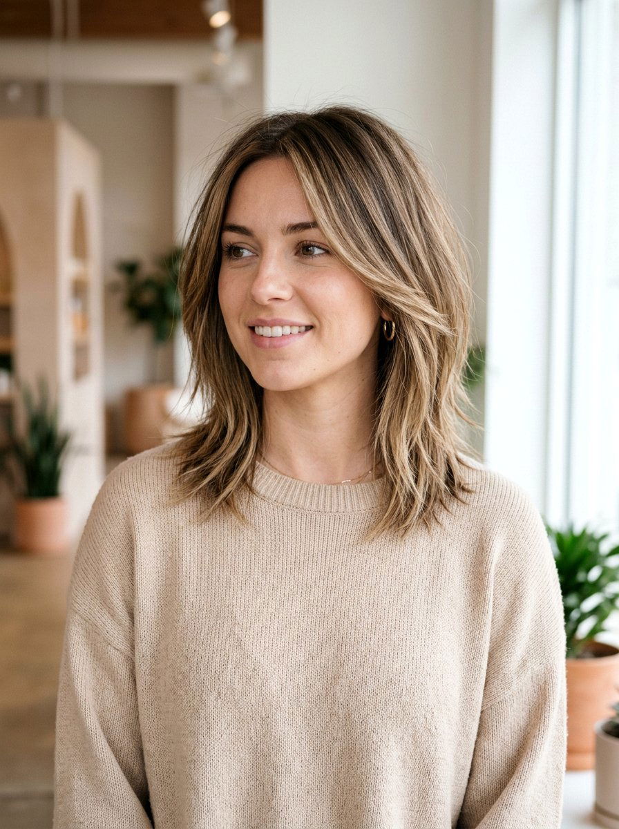 Razored Lob Haircut - 20 haircut to grow out bob evenly - 20 haircut to grow out bob evenly