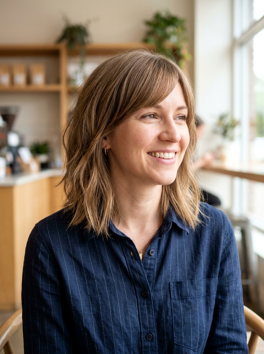 Razored Lob With Side Bangs For Fine Hair - 20 razored lob for fine hair - 20 razored lob for fine hair