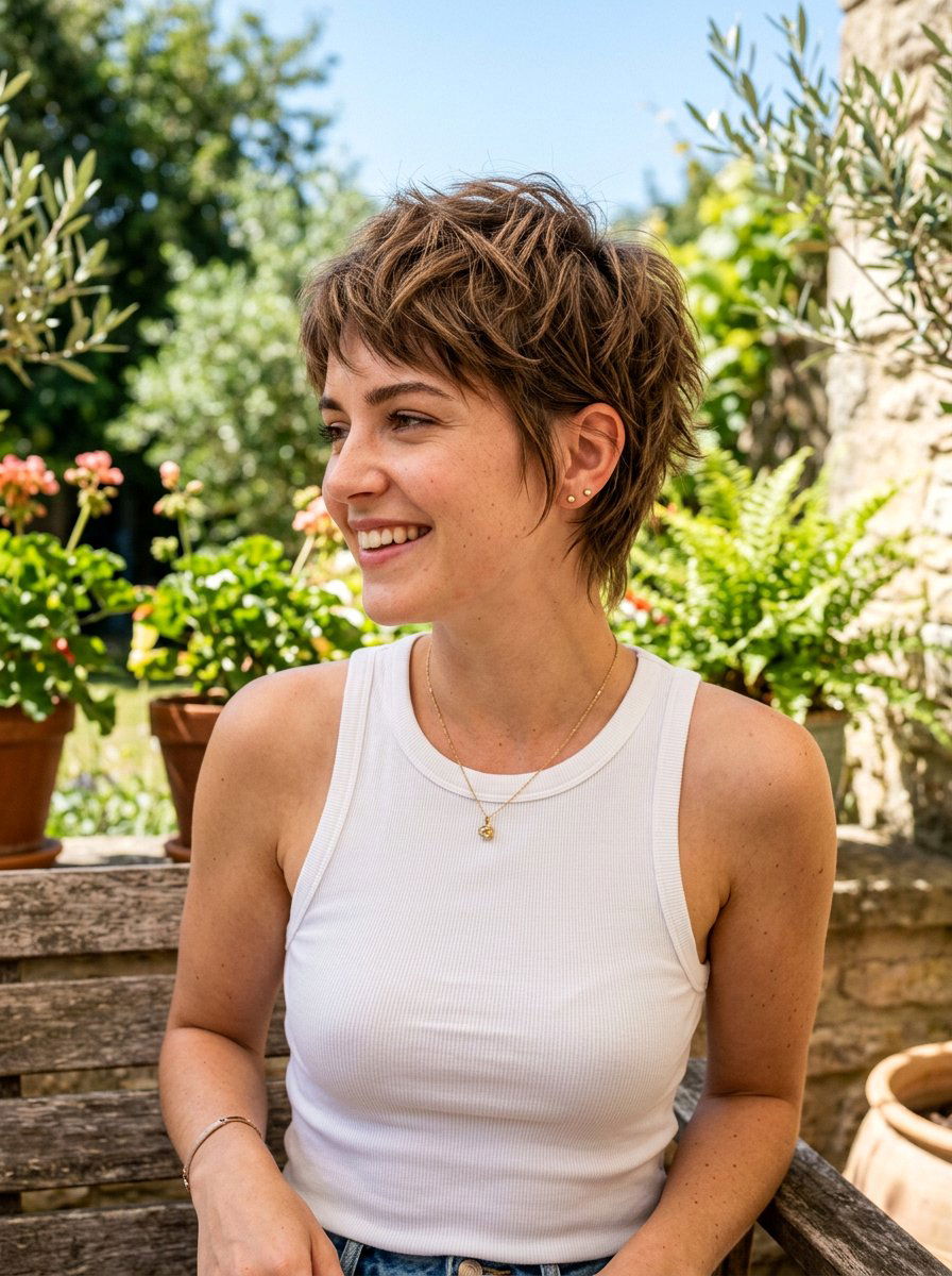 Razored Pixie Haircut - 20 trendy haircut for college girls 2026 - 20 trendy haircut for college girls 2026