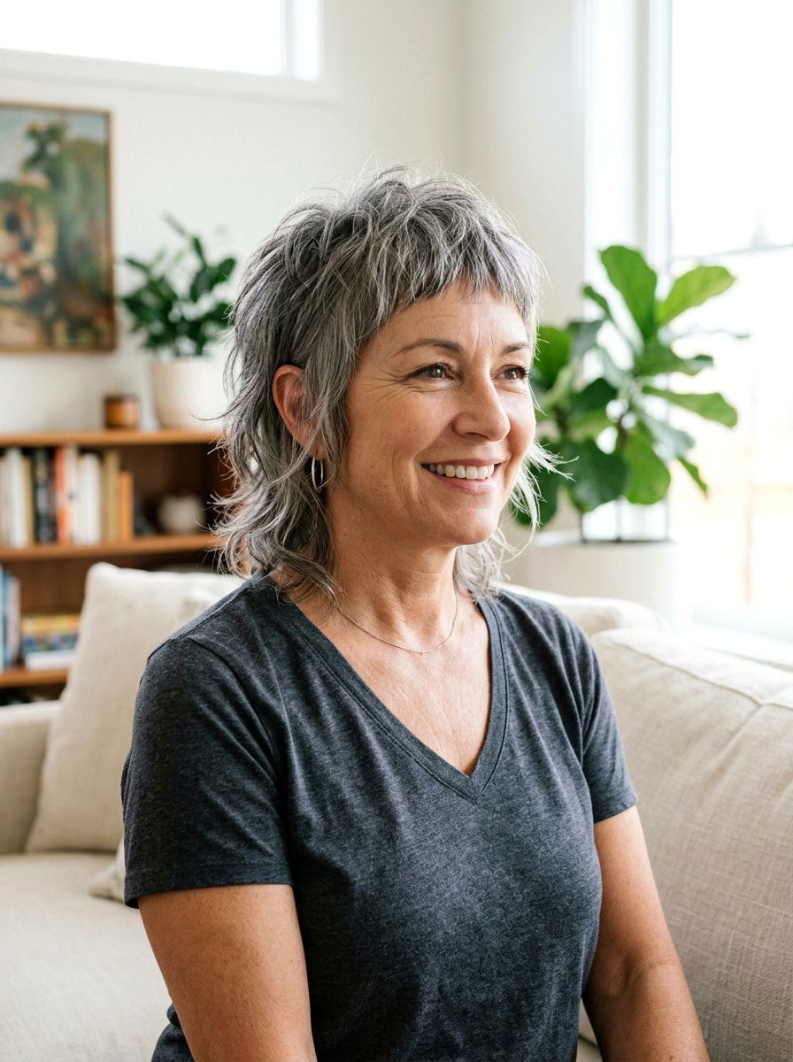 Razored Short Mullet - 20 short mullet for women over 50 - 20 short mullet for women over 50