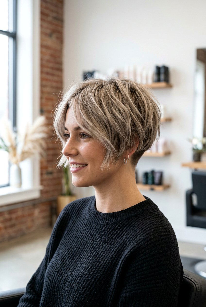 Razored Undercut Bob - 20 razored haircut for women - 20 razored haircut for women