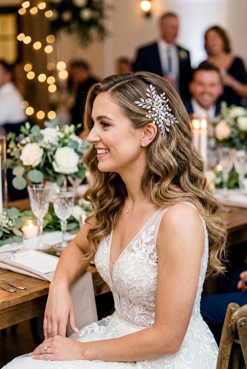 Reception Hairstyle With Hair Accessories - 20 reception hairstyles for bride - 20 reception hairstyles for bride