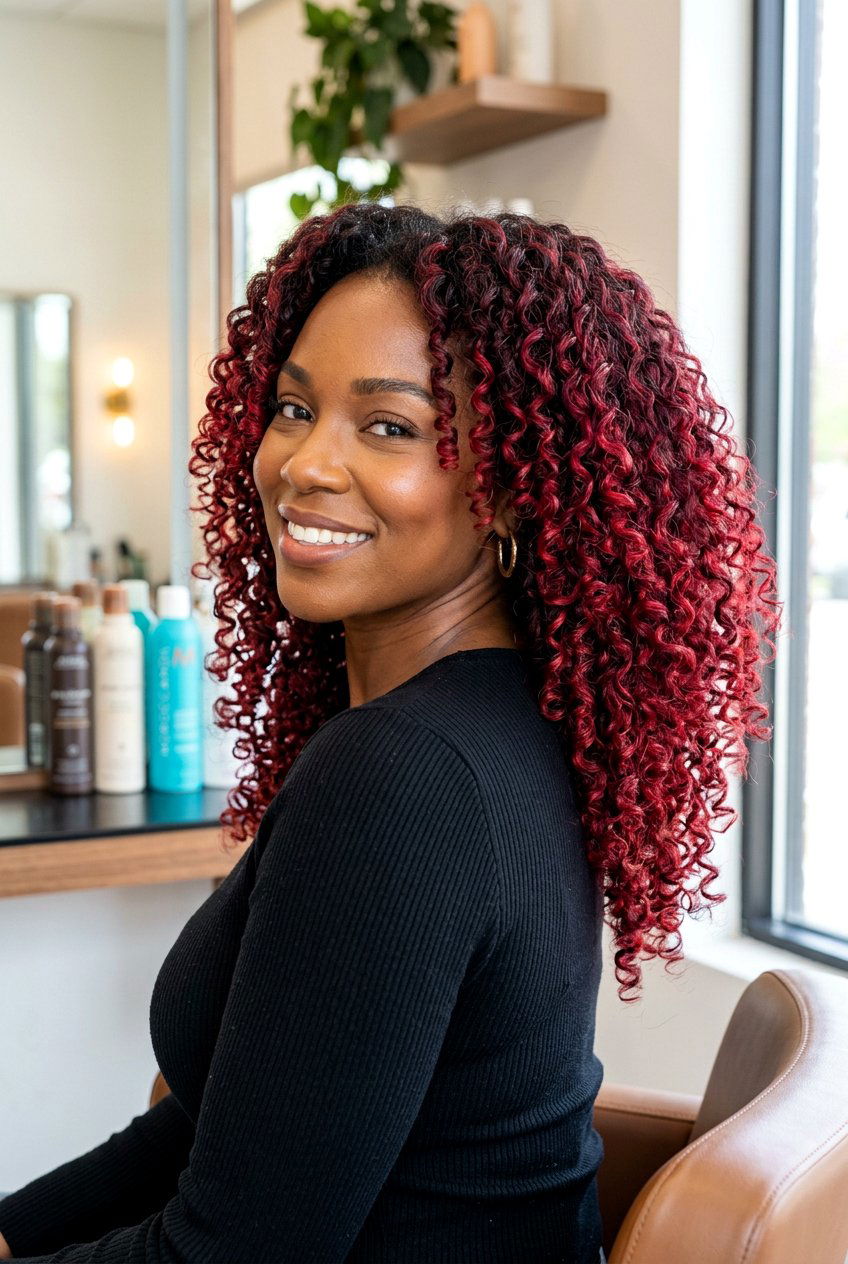 Red Balayage Curly Hair - 20 balayage for curly hair - 20 balayage for curly hair