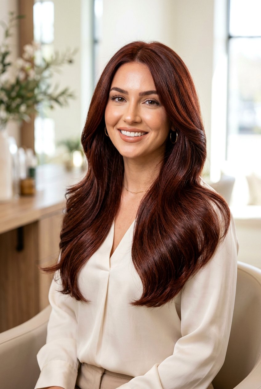 Red Brown Glossy Hair Color - 20 red hair makeover ideas - 20 red hair makeover ideas