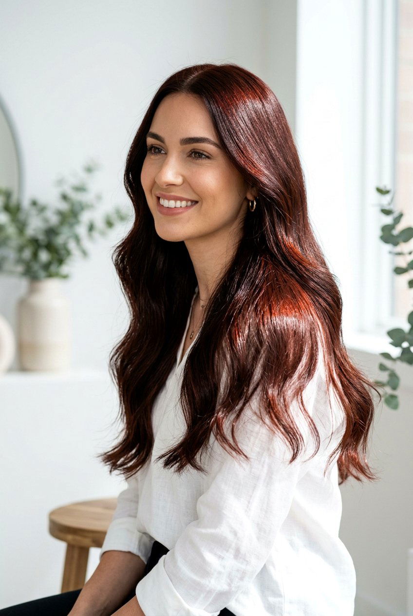 Red Brown Hair Gloss - 20 low maintenance red brunette hair color - 20 low maintenance red brunette hair color