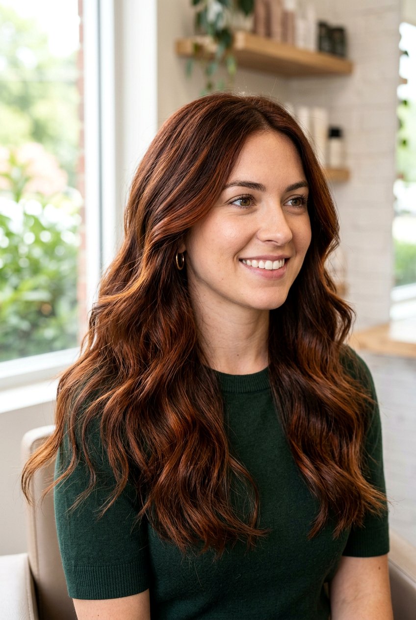 Red Brown Hair - 20 red hair color ideas for winter - 20 red hair color ideas for winter