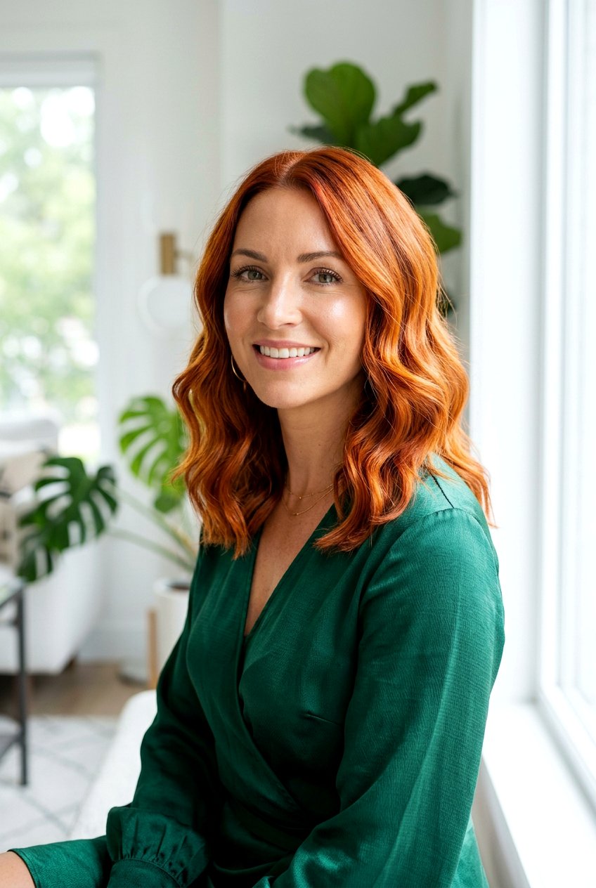 Red Copper Lob - 20 hair color ideas for lobs - 20 hair color ideas for lobs