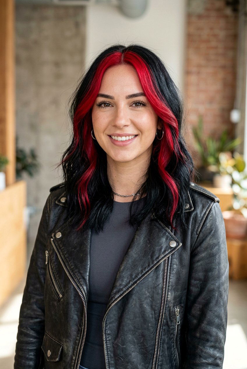 Red Money Piece On Black Hair - 20 money piece for first time hair color - 20 money piece for first time hair color