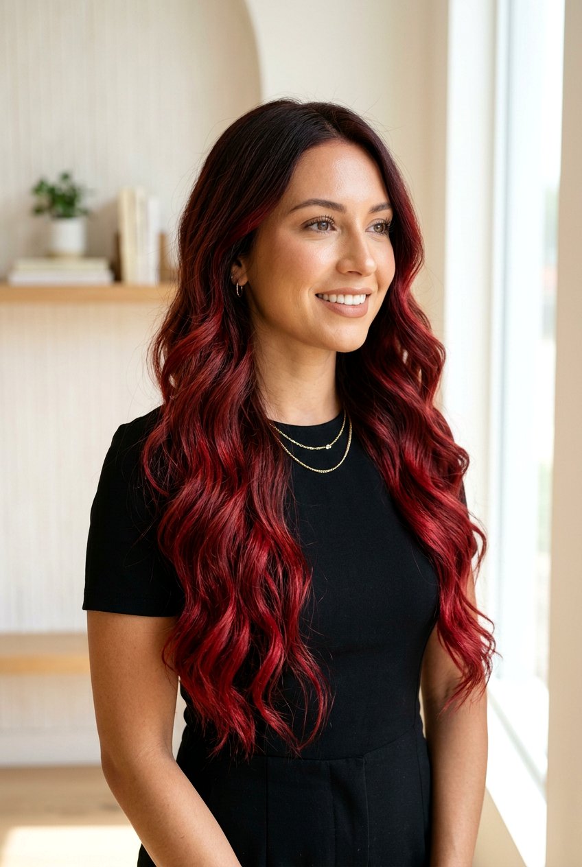 Red Ombre Hair Color - 20 red hair makeover ideas - 20 red hair makeover ideas