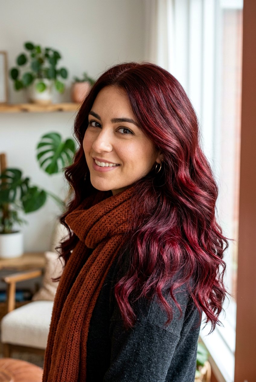 Red Velvet Burgundy Balayage - 20 burgundy wine balayage - 20 burgundy wine balayage