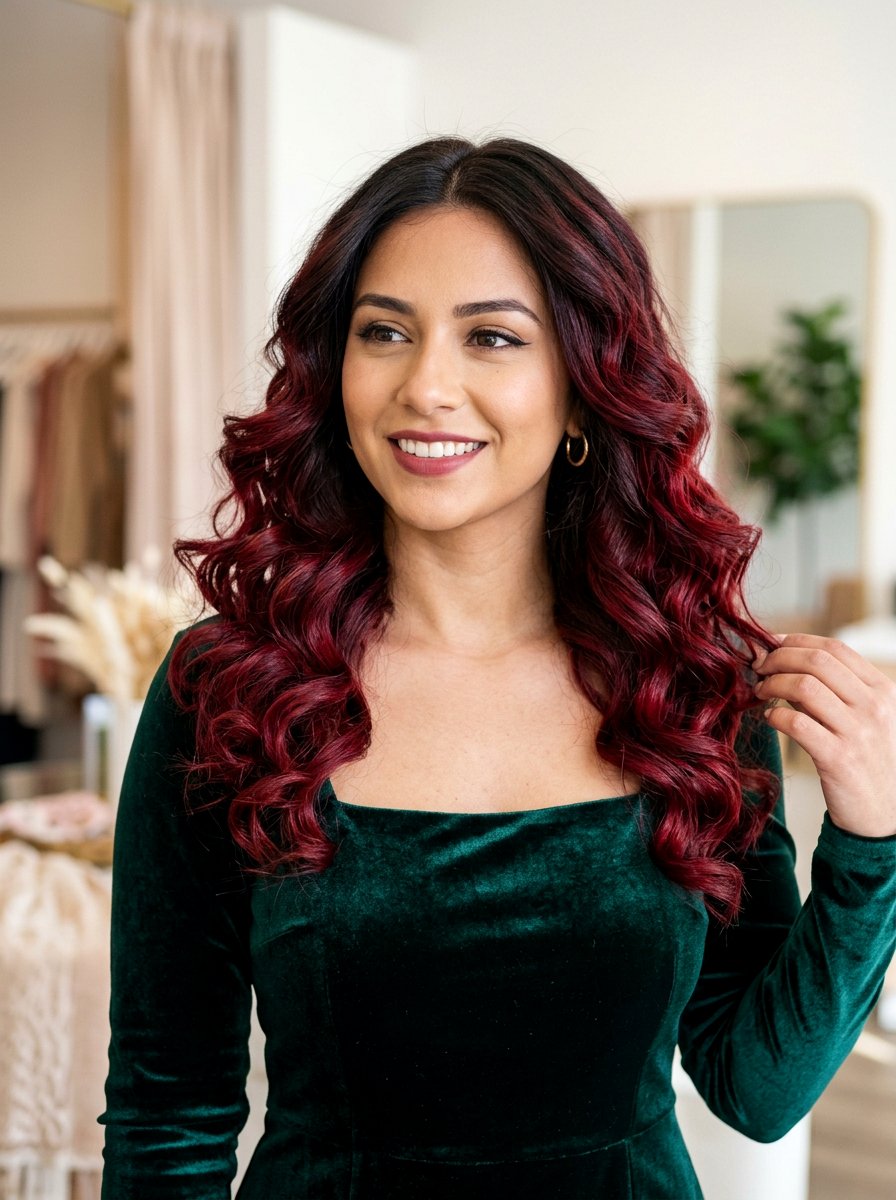 Red Velvet Hair Color On Dark Brunette - 20 dimensional red for dark brunette hair - 20 dimensional red for dark brunette hair