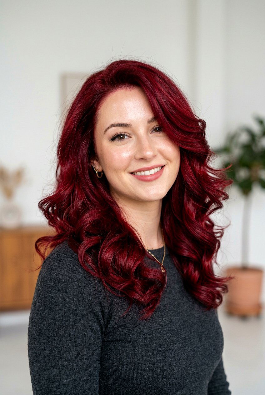 Red Velvet Hair - 20 burgundy hair color ideas - 20 burgundy hair color ideas
