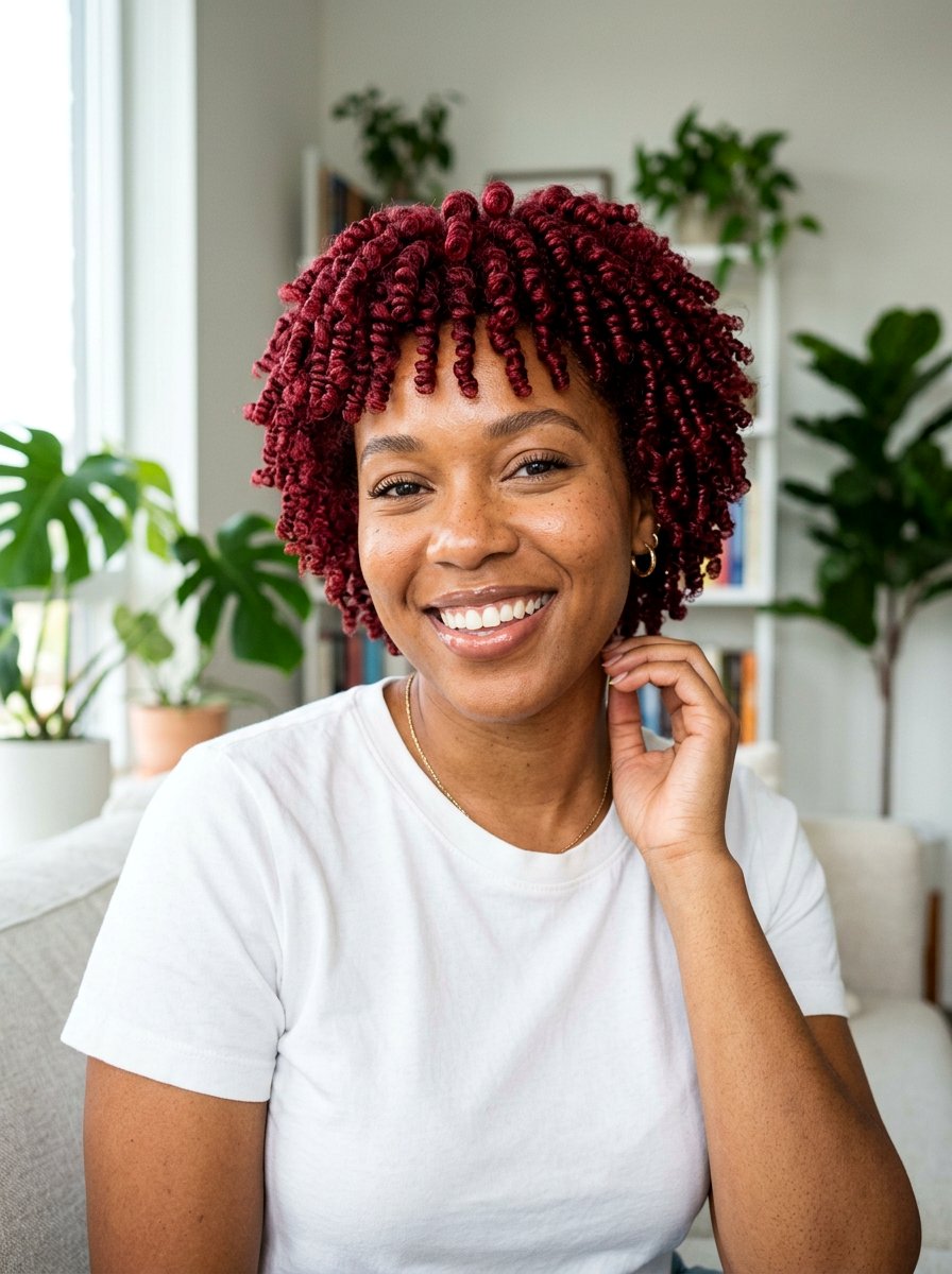 Red finger coils short hair - 20 twa hairstyles with finger coils - 20 twa hairstyles with finger coils