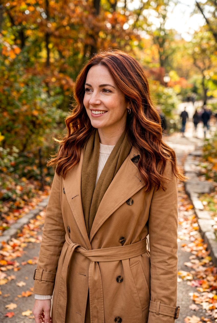 Reddish Brown Hair With Highlights - 20 chestnut brunette with copper ribbons - 20 chestnut brunette with copper ribbons