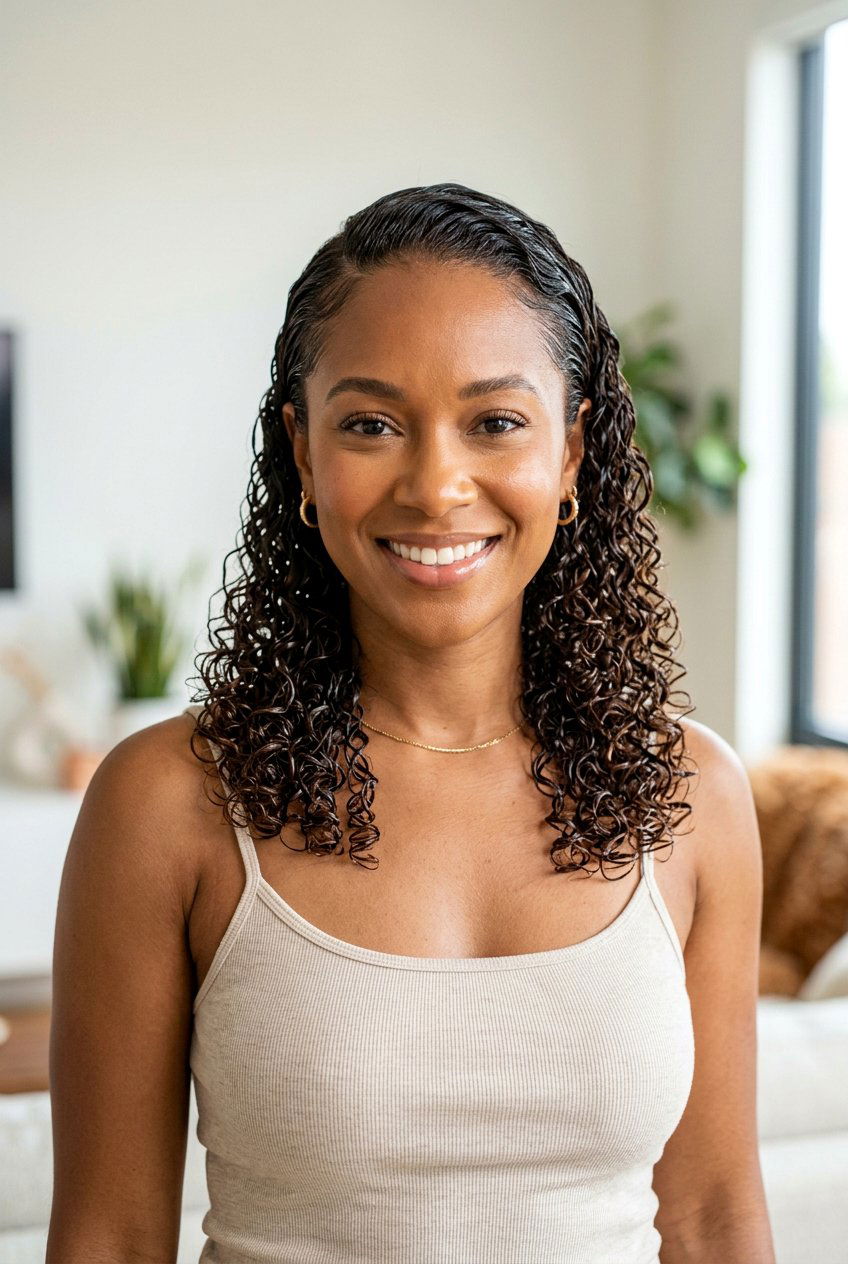 Refreshed Curly Wet Look Hairstyle - 20 curly refresh hairstyles - 20 curly refresh hairstyles