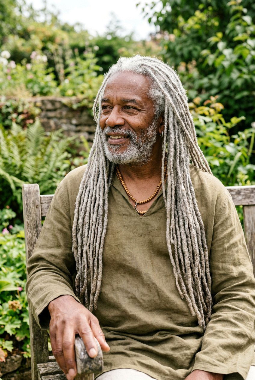 20 Distinguished Long Gray Hairstyles for Men to Rock Today