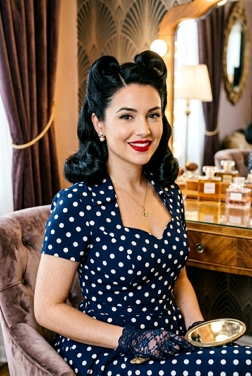 Retro 1940s Hollywood Waves - 20 hollywood waves hairstyle - 20 hollywood waves hairstyle