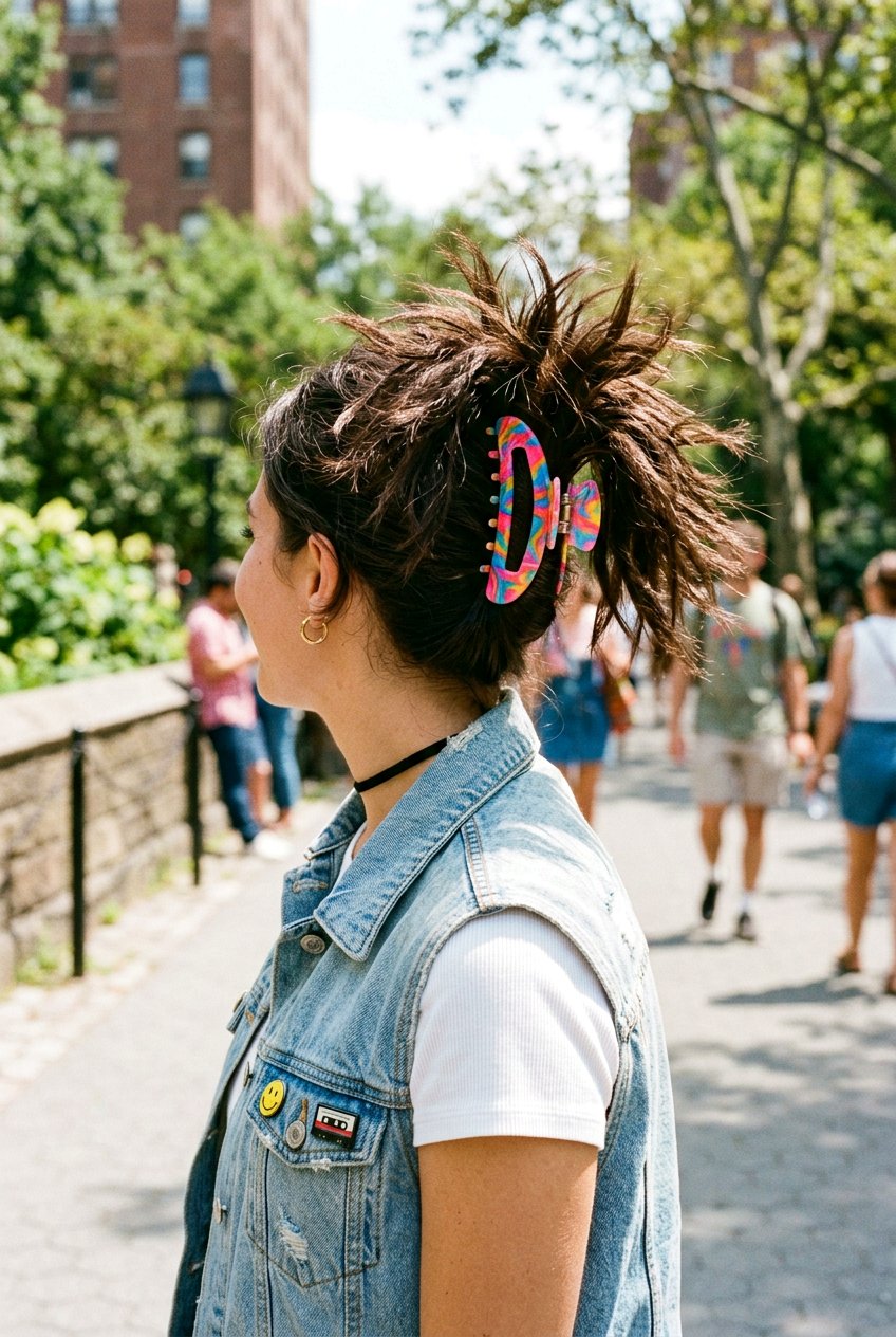 Retro 90s Claw Clip Ponytail - 20 claw clip ponytail hairstyle - 20 claw clip ponytail hairstyle