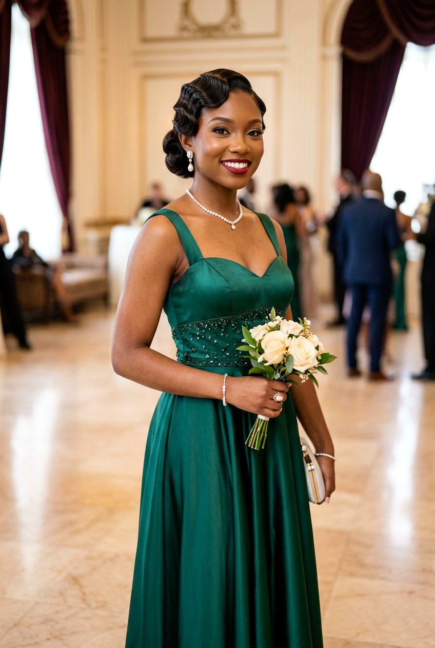 Retro Finger Waves - 20 black women prom hairstyle ideas - 20 black women prom hairstyle ideas