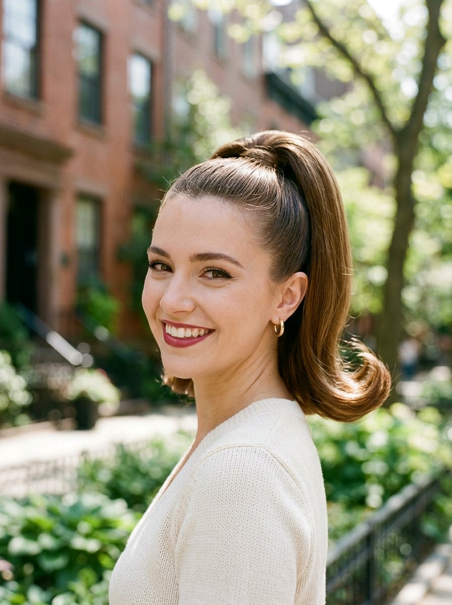 Retro High Ponytail - 20 retro ponytail hairstyle - 20 retro ponytail hairstyle