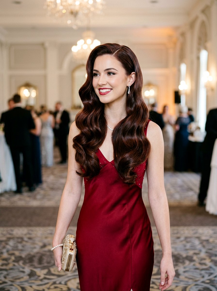 Retro Hollywood Waves Prom Hair - 20 prom hair ideas for women - 20 prom hair ideas for women