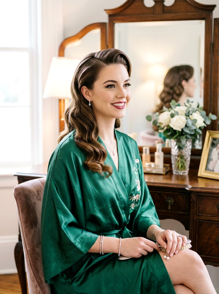 Retro Hollywood Waves Prom Hairstyle - 20 viral prom hairstyle ideas - 20 viral prom hairstyle ideas