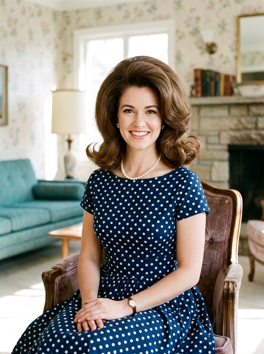 Retro Voluminous Bouncy Blowout - 20 party hairstyle with bouncy blowout - 20 party hairstyle with bouncy blowout