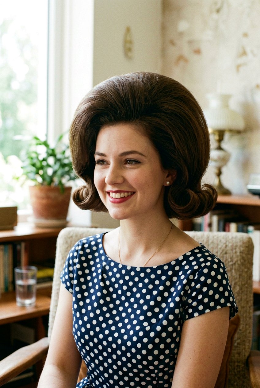 Retro Voluminous Short Bob - 20 birthday hairstyle for short bob hair - 20 birthday hairstyle for short bob hair