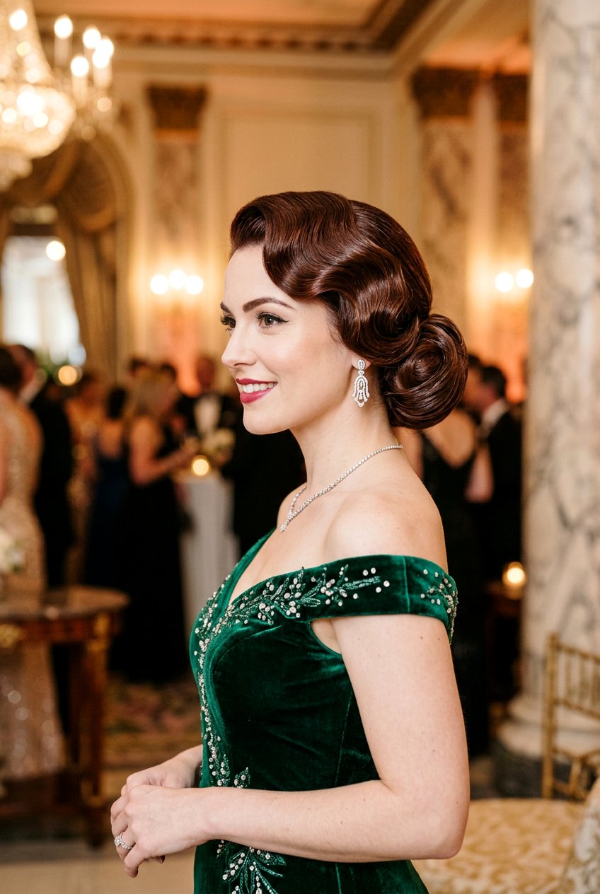 Retro Wave Updo - 20 elegant mother of the bride updo - 20 elegant mother of the bride updo