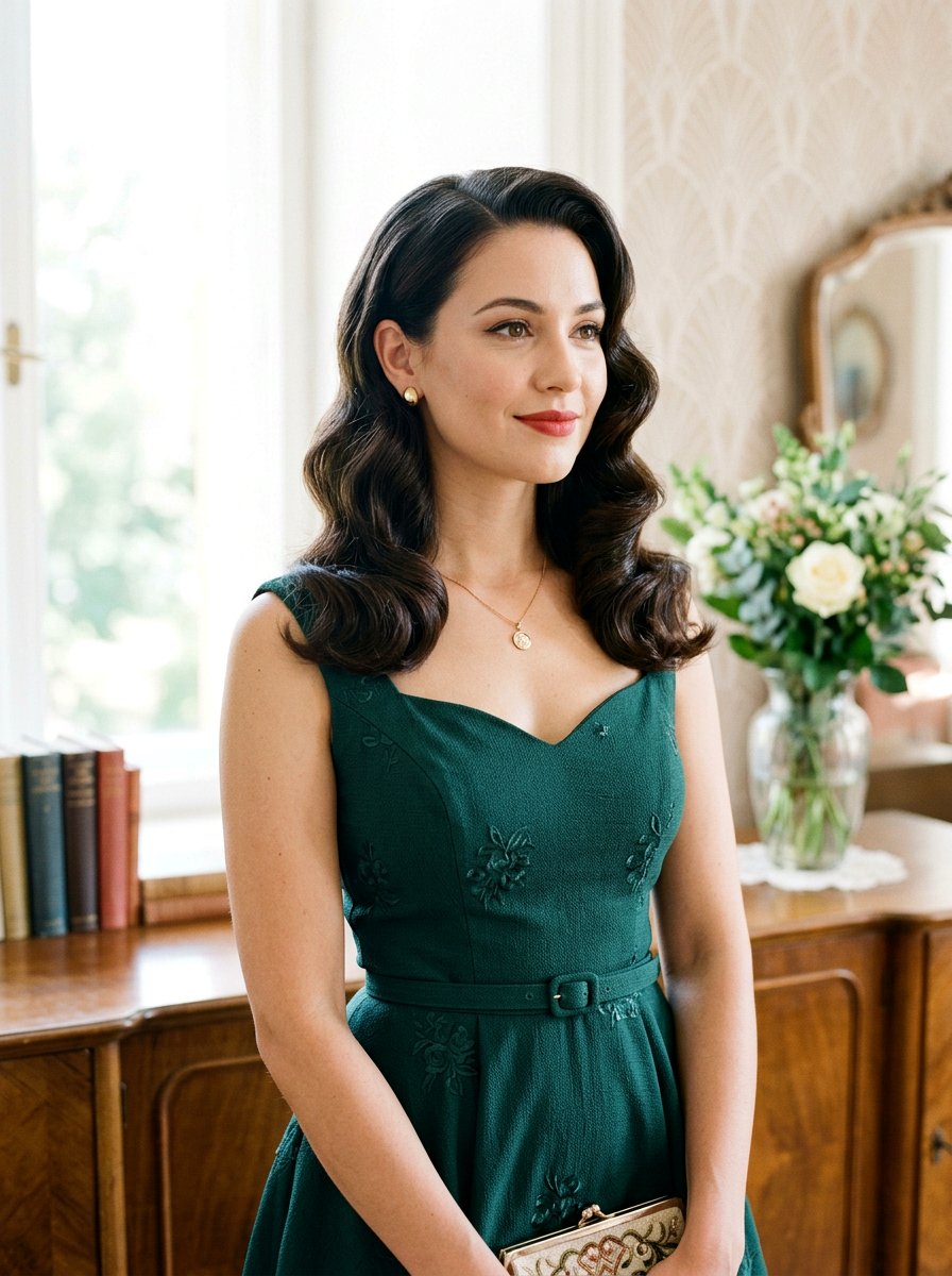 Retro Waves With Collarbone Haircut - 20 glamorous haircut ideas for women - 20 glamorous haircut ideas for women