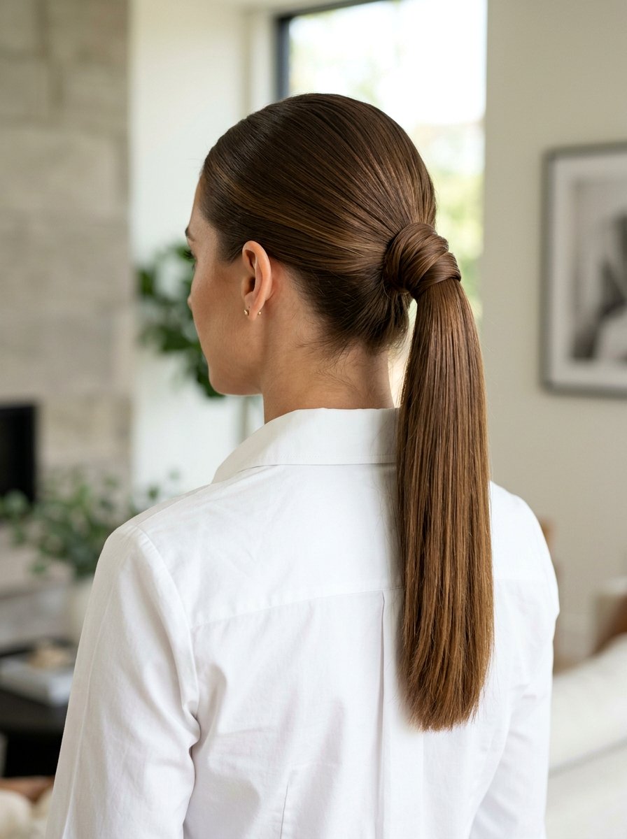 Retro Wrapped Base Ponytail - 20 retro ponytail hairstyle - 20 retro ponytail hairstyle