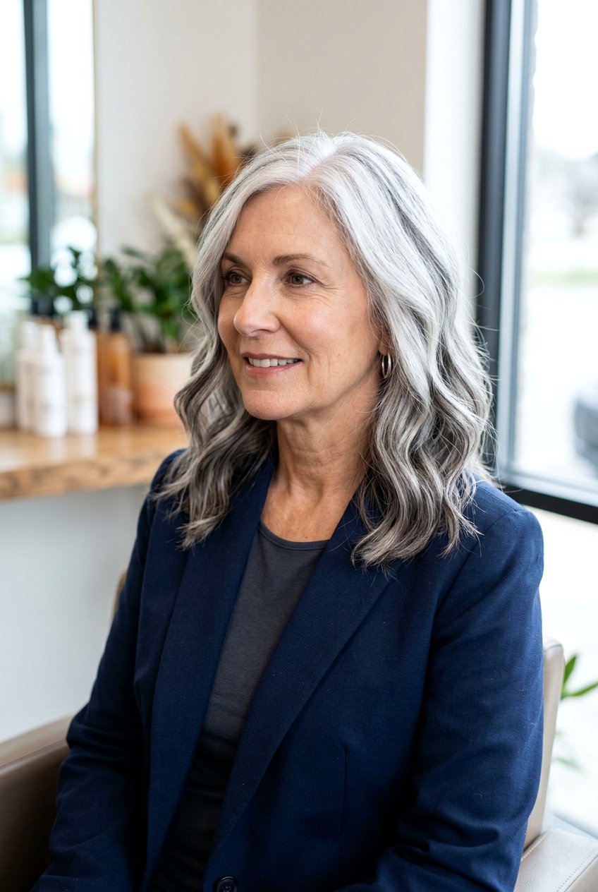 Reverse Balayage For Gray - 20 balayage for women with naturally gray hair - 20 balayage for women with naturally gray hair