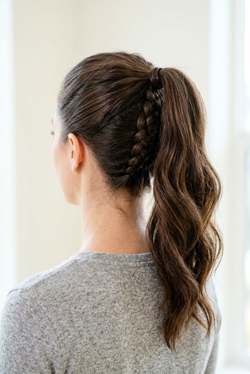 Reverse Braided Ponytail - 20 braided ponytail hairstyles - 20 braided ponytail hairstyles
