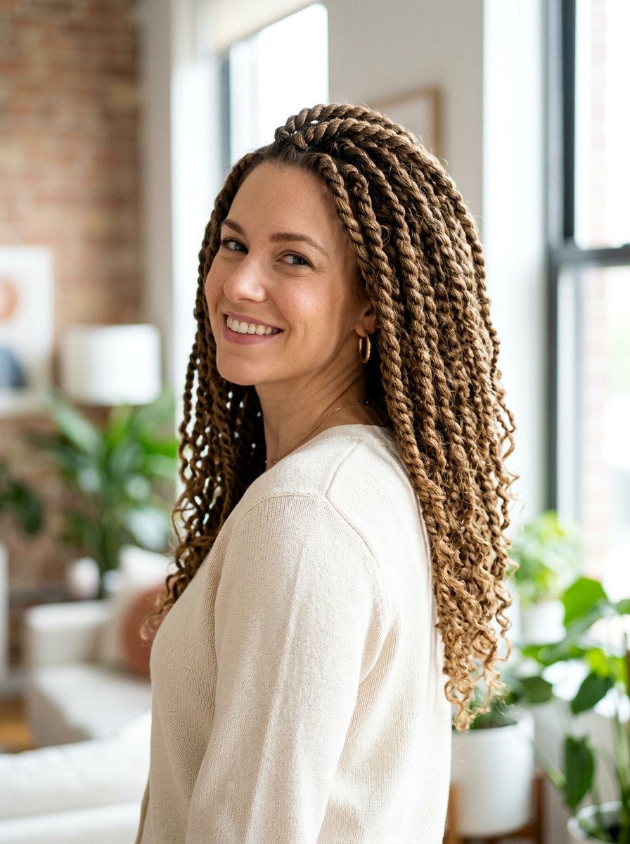 Reverse Direction Twists - 20 overnight twists for wavy hair - 20 overnight twists for wavy hair