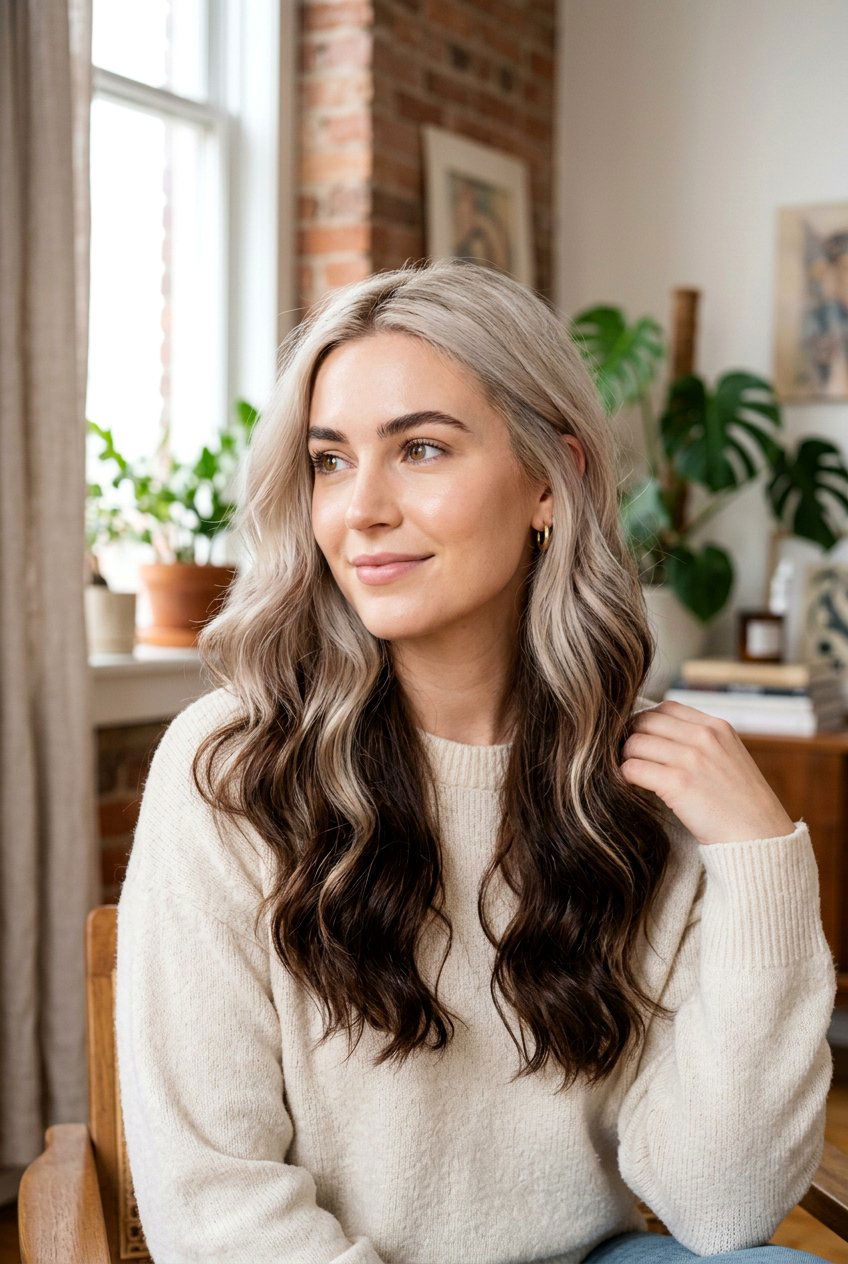 Reverse ombre - 20 ombre hair color ideas - 20 ombre hair color ideas