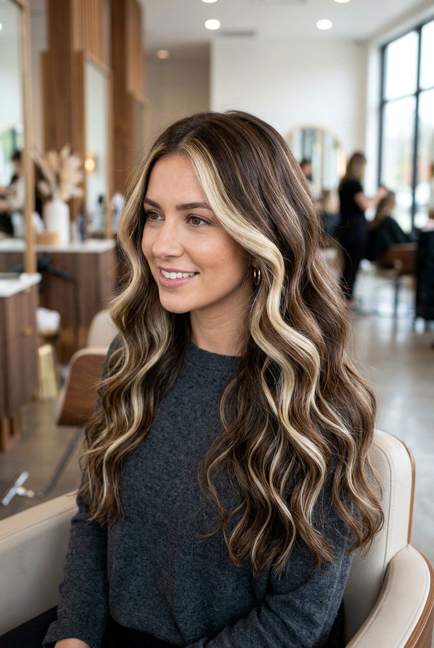 Ribbon Blonde Highlights On Brunette Hair - 20 brunette hair with blonde highlights - 20 brunette hair with blonde highlights