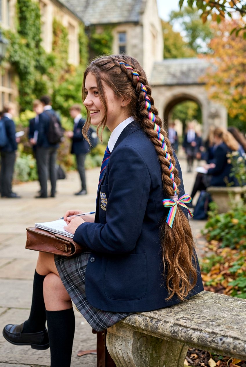 20 Stunning School Hairstyle Ideas for Teen Girls with Long Hair
